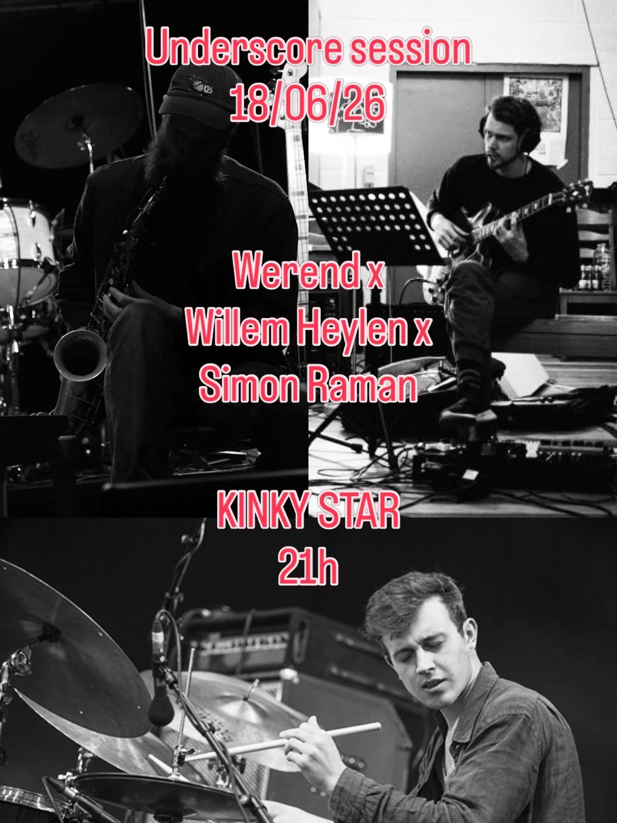 Underscore_ Presents: Werend x Willem Heylen x Simon Raman (BE) poster
