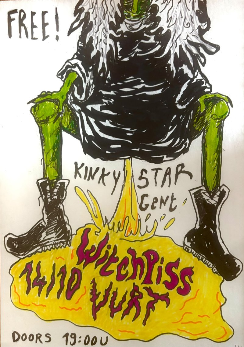 STEENROOKSTER: Witch Piss (BE) + VURT (BE) poster